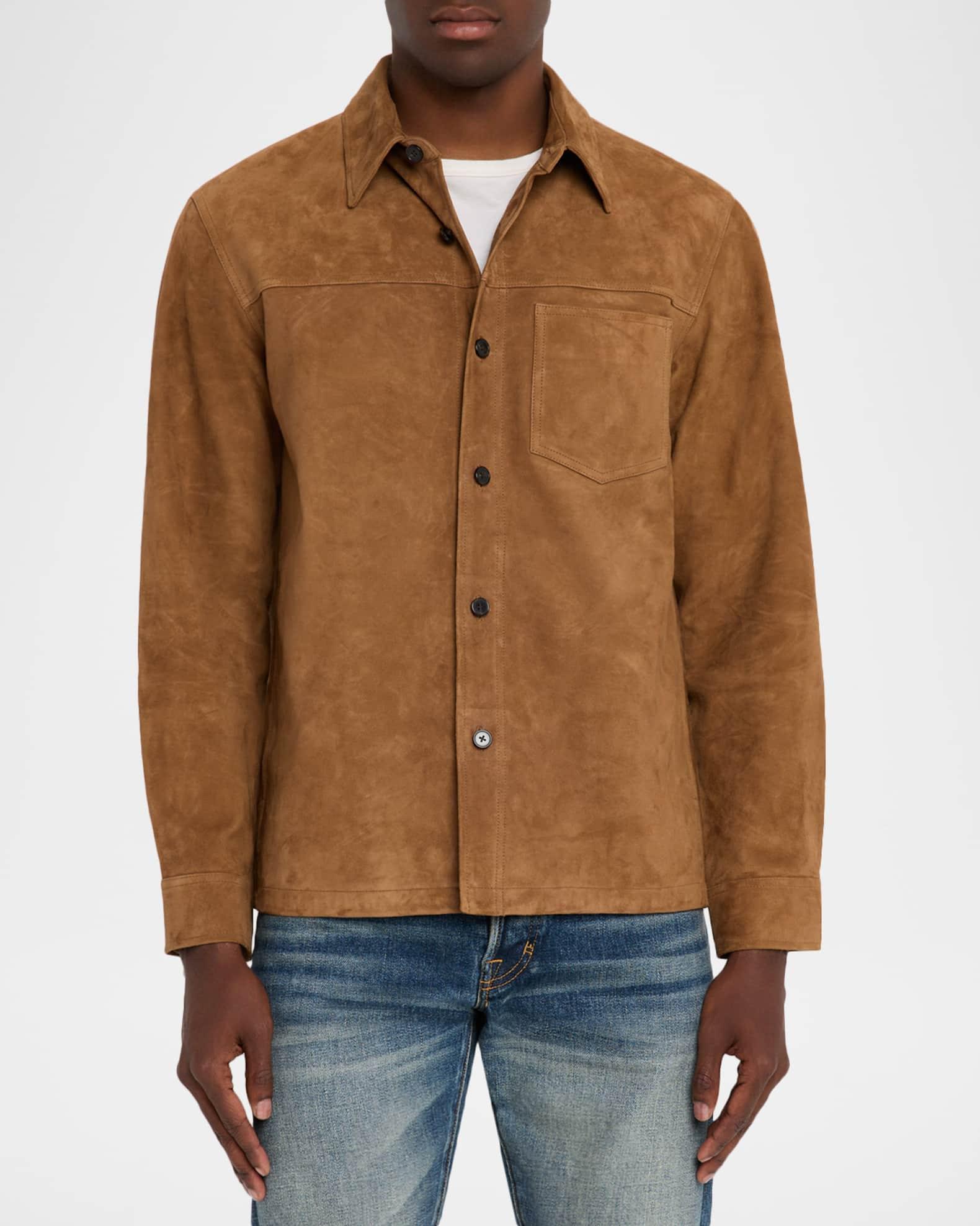 Men's Suede Overshirt Product Image