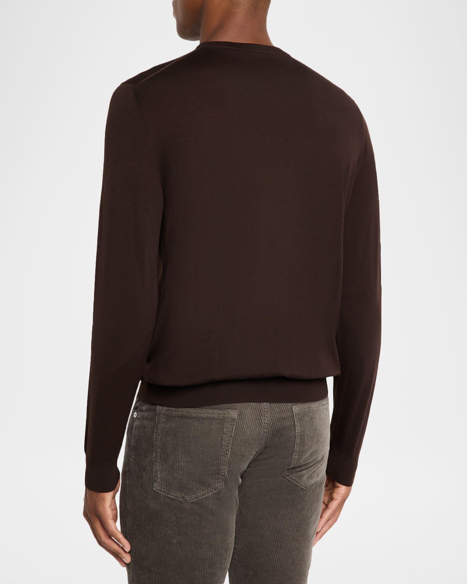 Men's 14 Micron Wool Crewneck Sweater Product Image