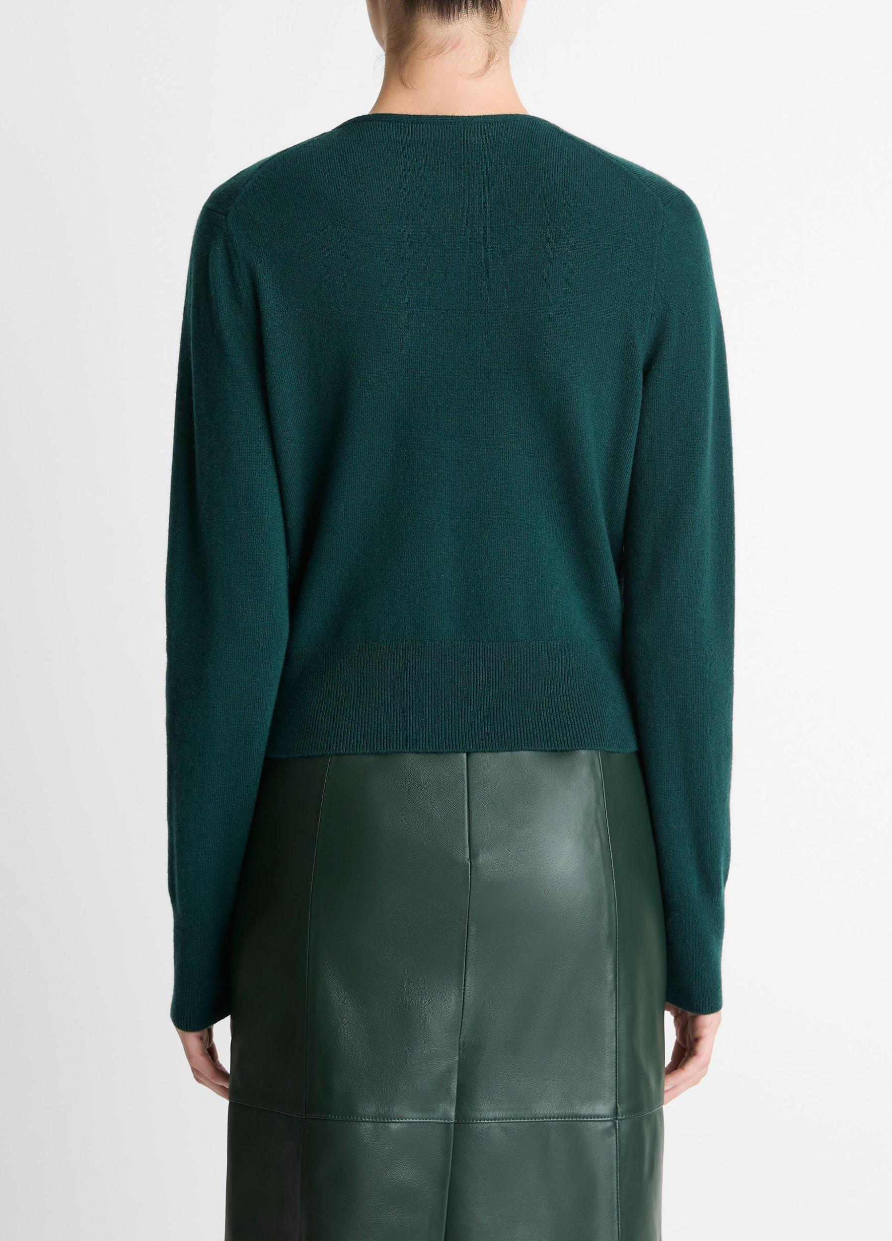 Leather Flared Knee Skirt Product Image