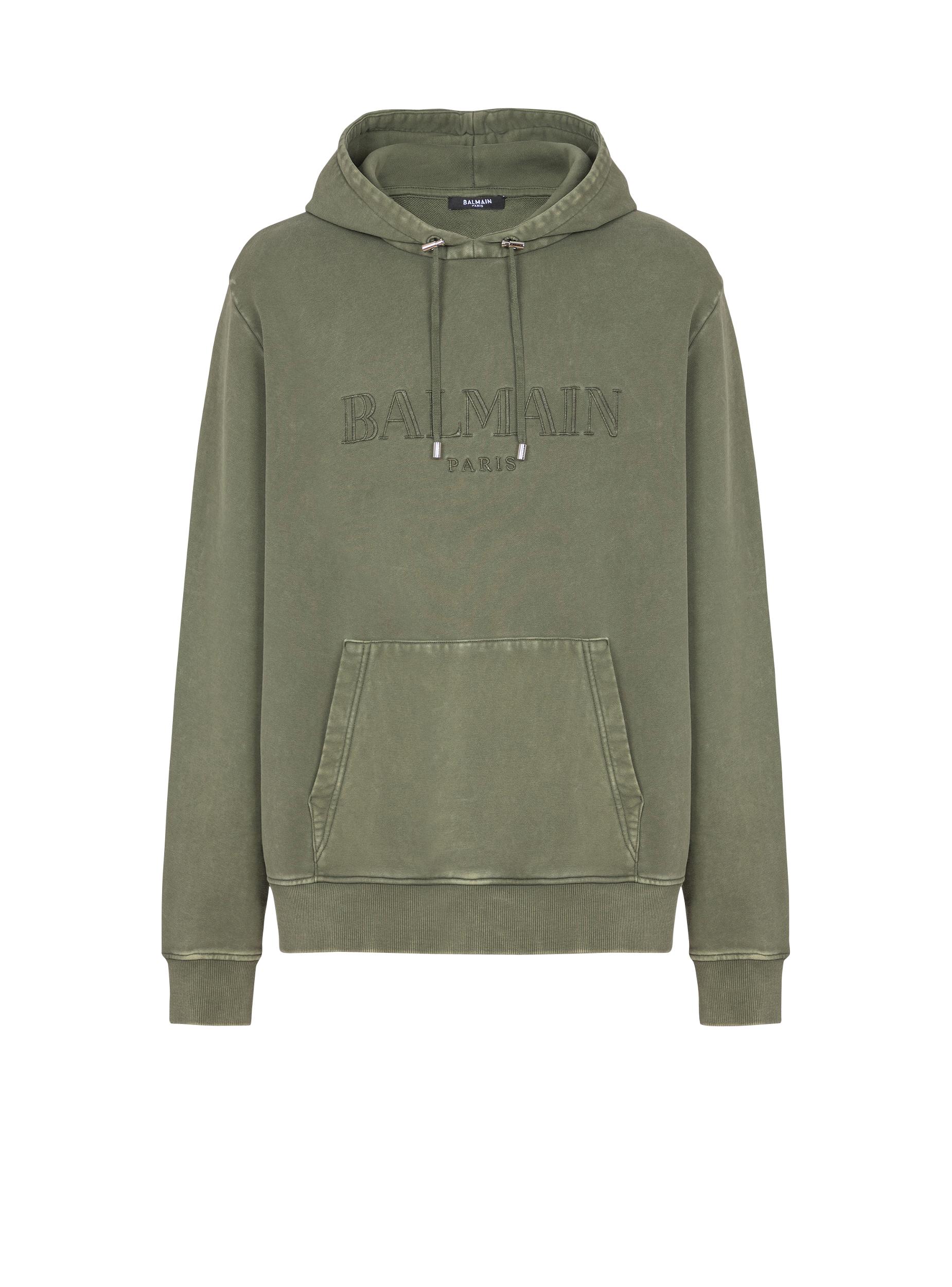 Vintage Balmain embroidered hoodie Product Image