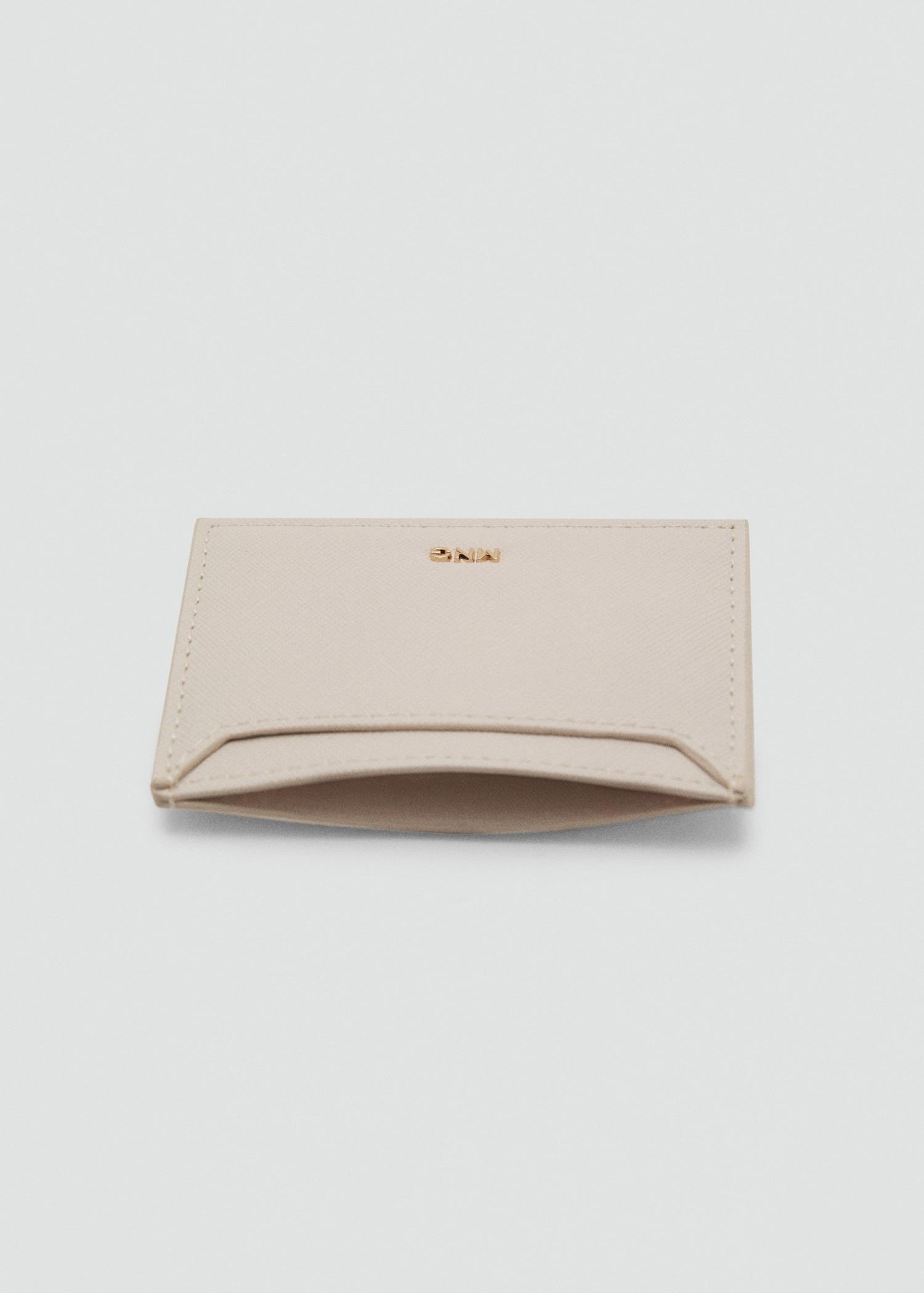 Saffiano-effect cardholder - Women | MANGO USA Product Image