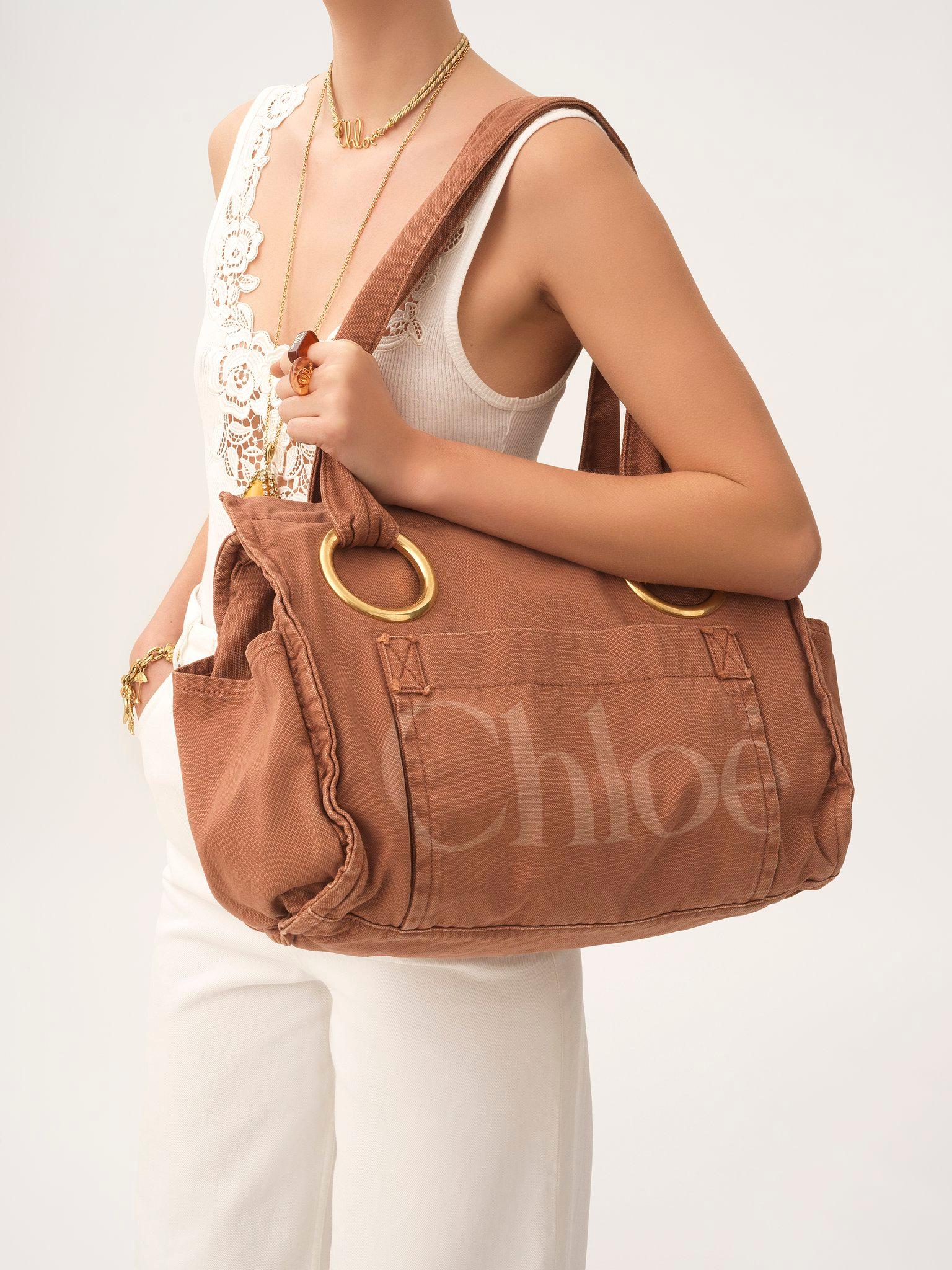 Chloé Plage tote bag in cotton Product Image