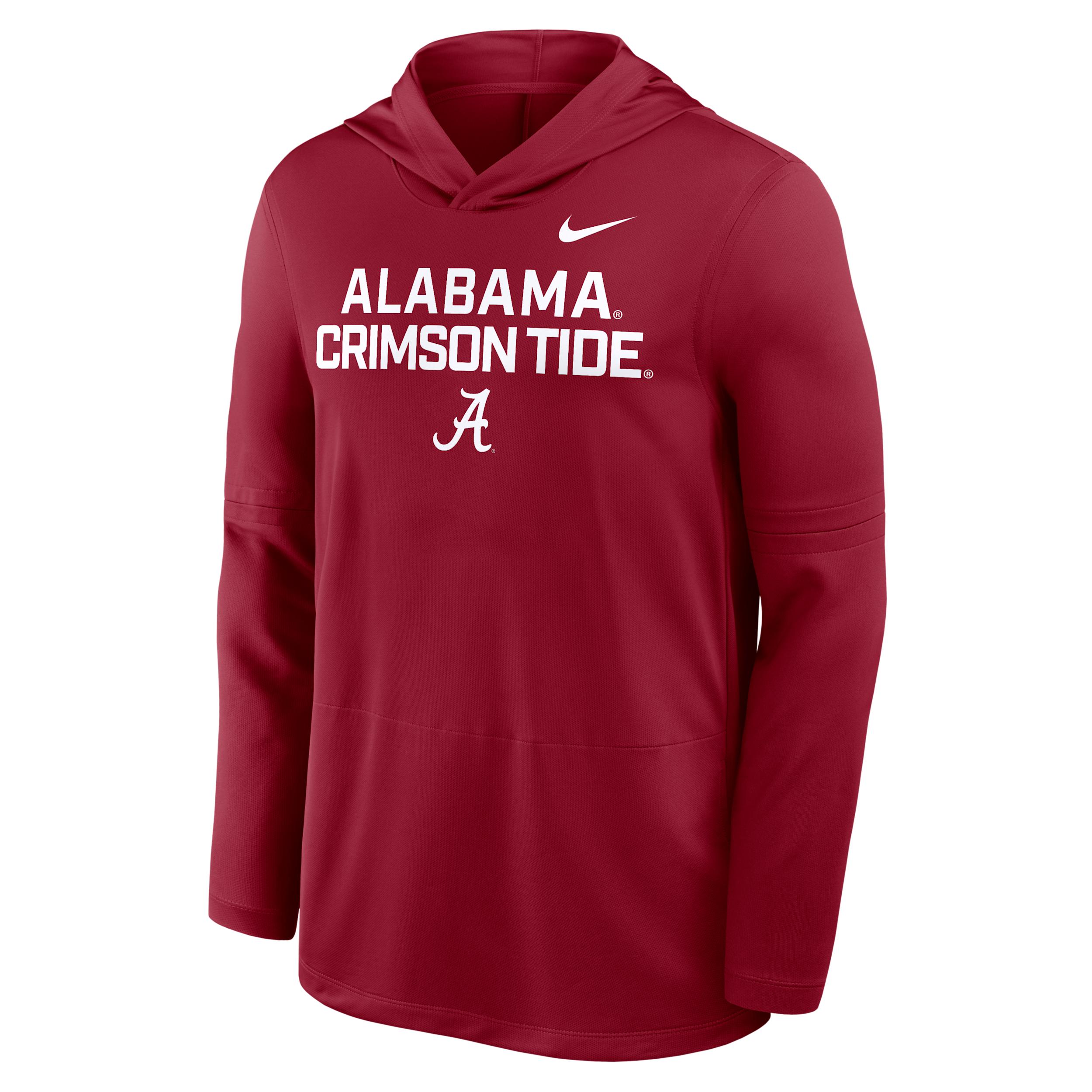 Alabama Sideline Nike Mens Dri-FIT College Long-Sleeve Hooded Top | 03B969WABN-7XL Product Image