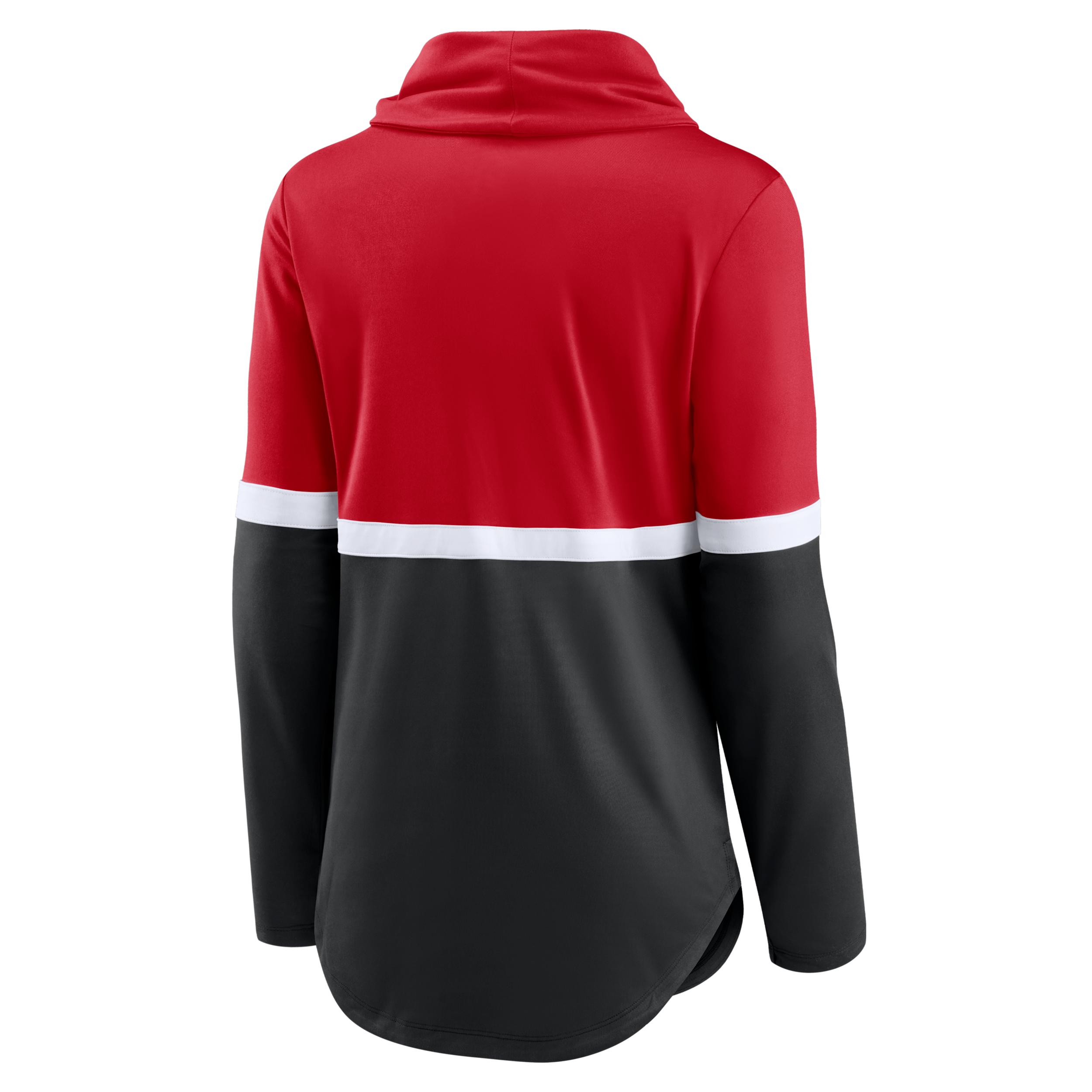 Cincinnati Reds Club Lettering Nike Women's Dri-FIT MLB Pullover Crew Product Image