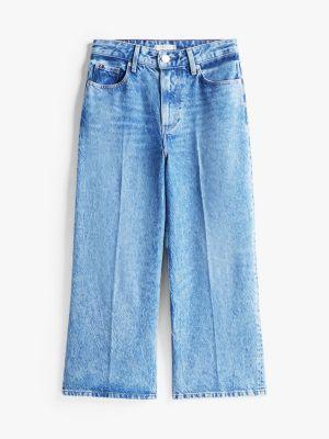 Medium Wash High-Rise Wide Leg Jean Product Image