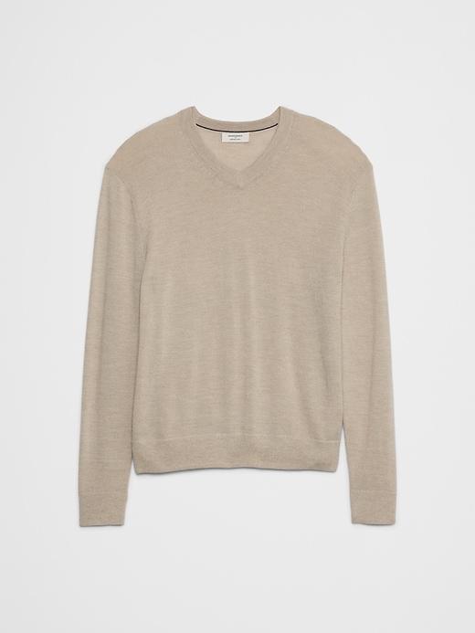 Merino V-Neck Sweater Product Image