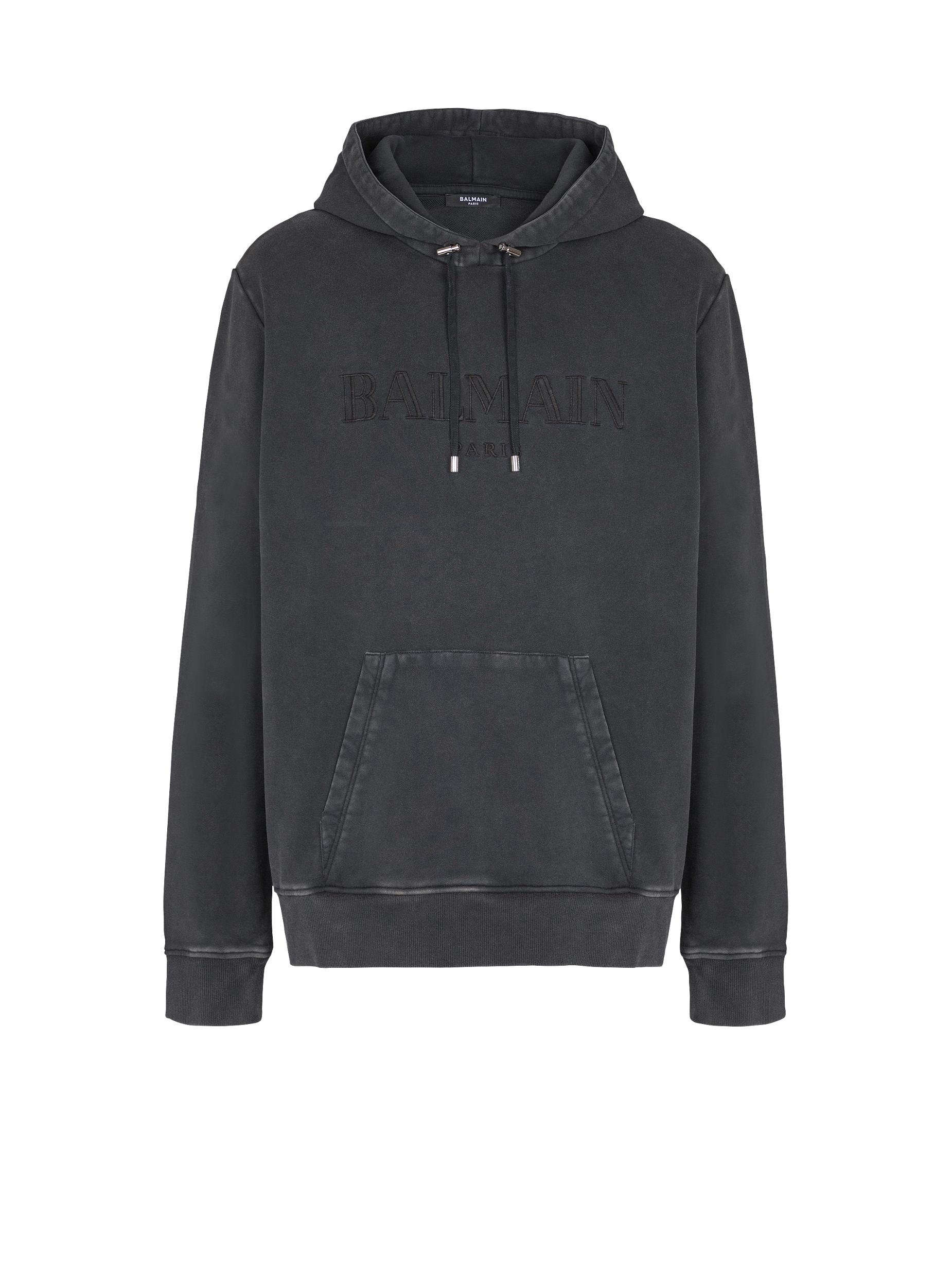 Vintage Balmain embroidered hoodie Product Image