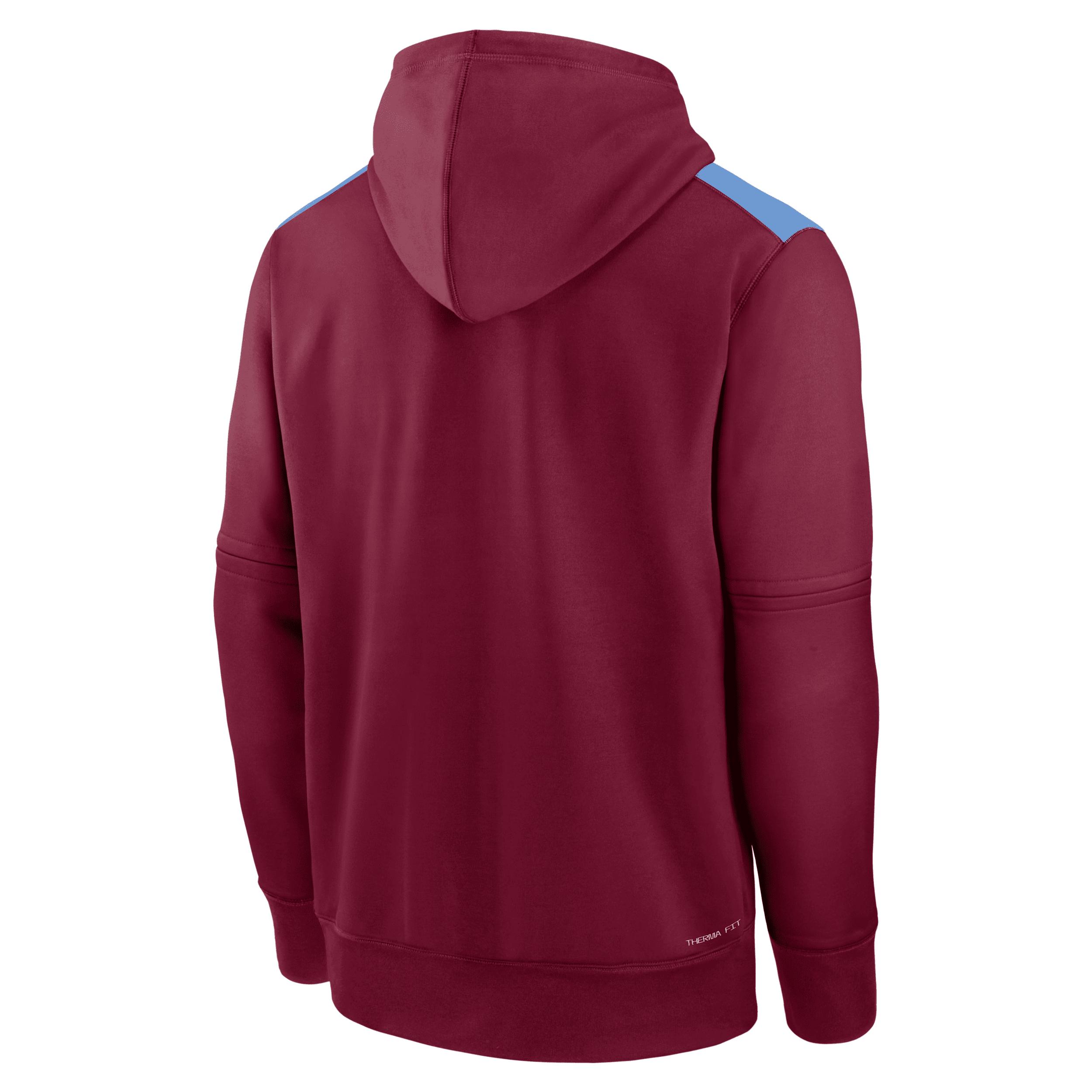Men's Tampa Bay Rays Authentic Collection Nike Therma MLB Pullover Hoodie Product Image