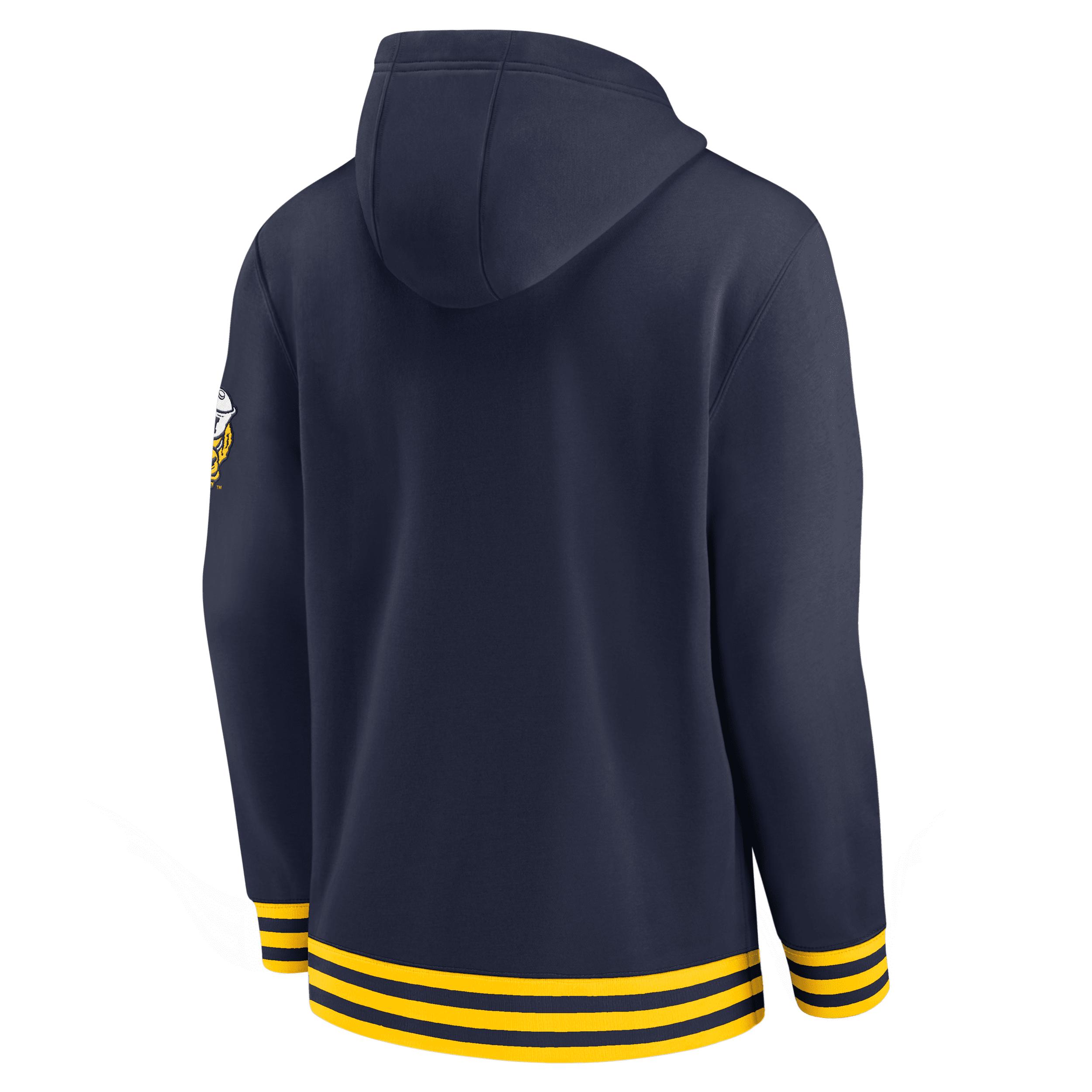 Michigan Wolverines Legacy Retro Menâs Nike Men's College Pullover Hoodie Product Image