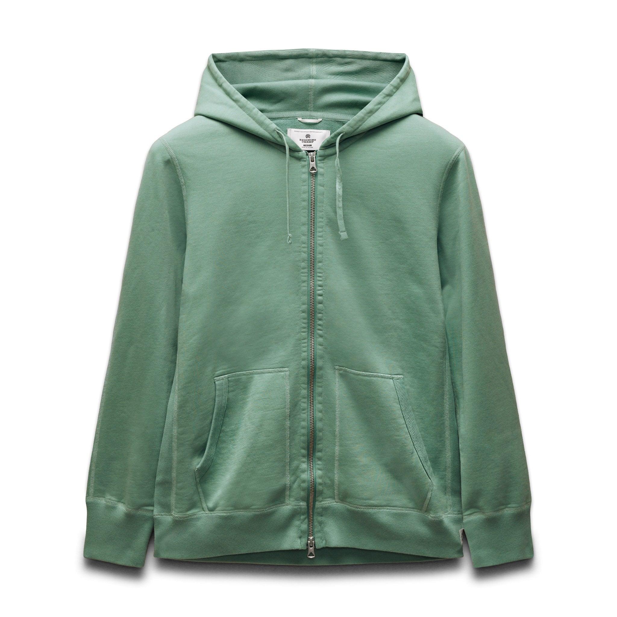 Midweight Terry Slim Zip Hoodie Male Product Image