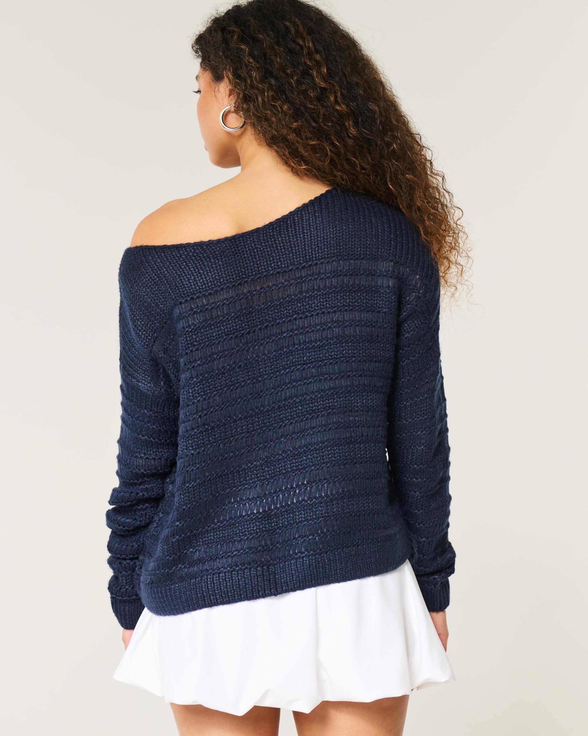 Slouchy Off-the-Shoulder Sweater Product Image