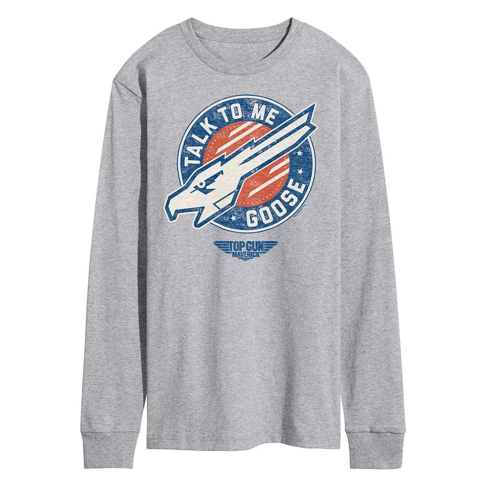 Men's Top Gun Maverick Talk To Me Goose Long Sleeve Tee,  Product Image