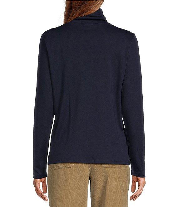 L.L.Bean Pima Cotton Long Sleeve Knit Turtleneck Product Image
