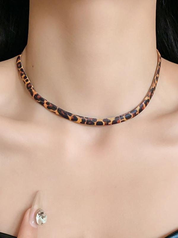 Leopard Snake Chain Necklaces Accessories Product Image