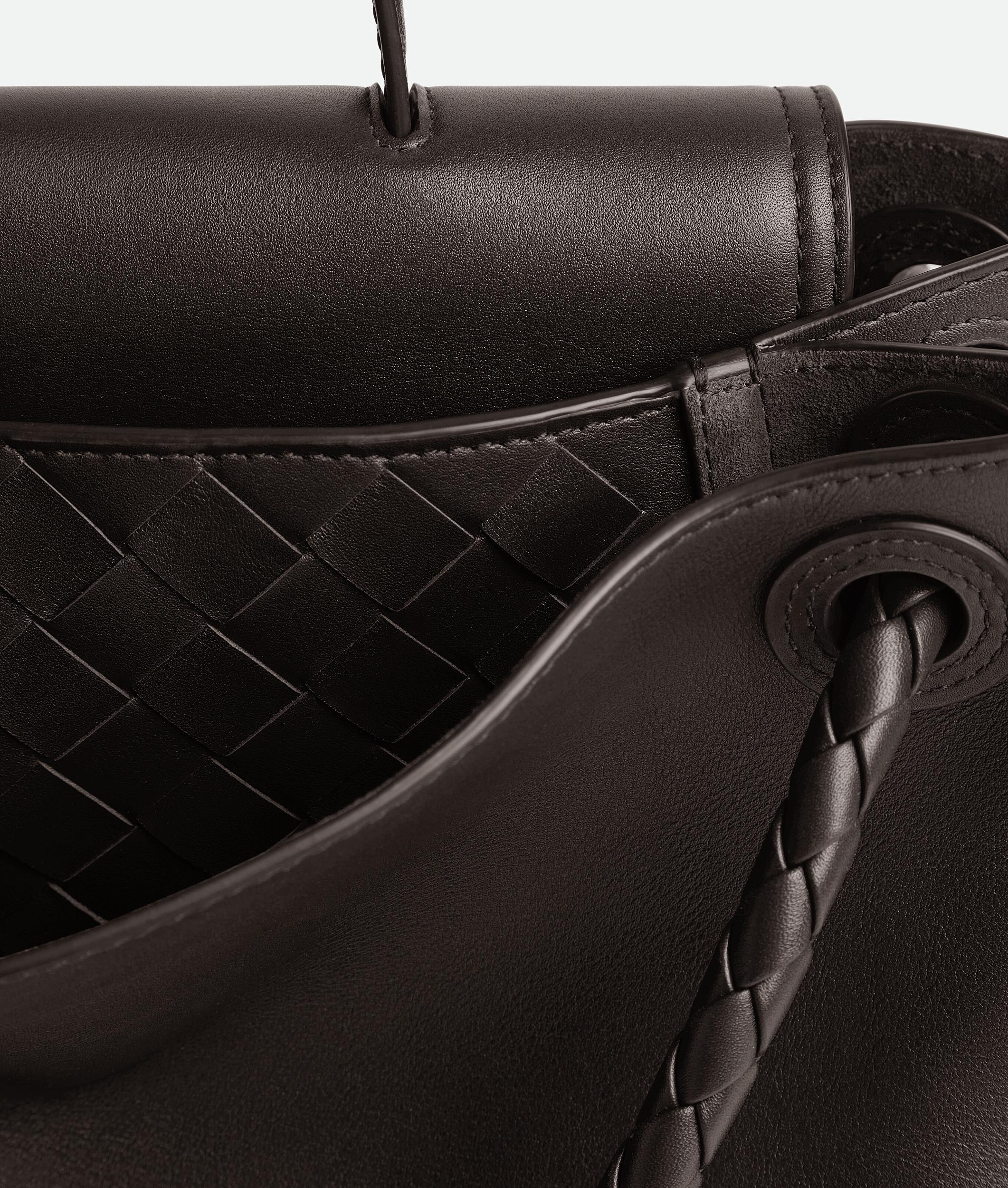 BOTTEGA VENETA Andiamo Large Leather Top-handle Bag In Fondant-m Brass Product Image