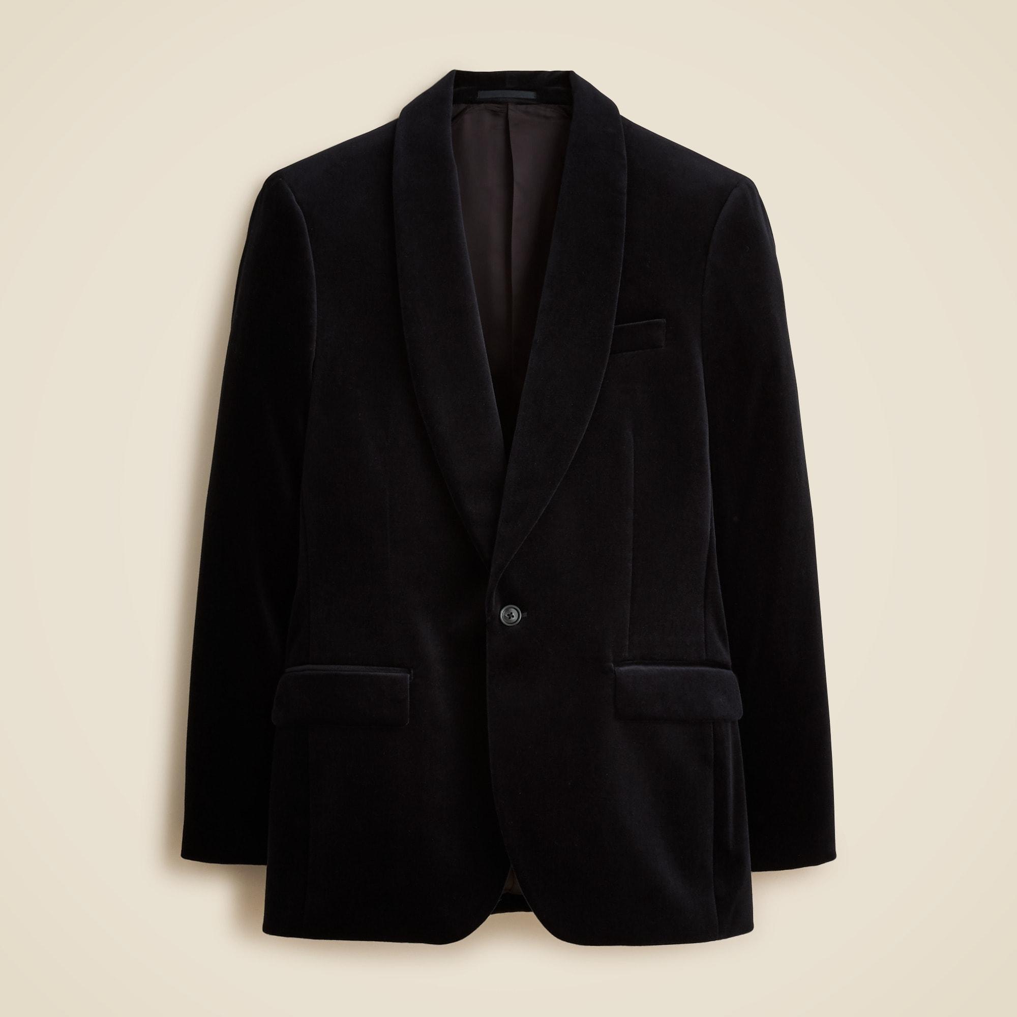 Shawl-collar dinner jacket in velvet Product Image