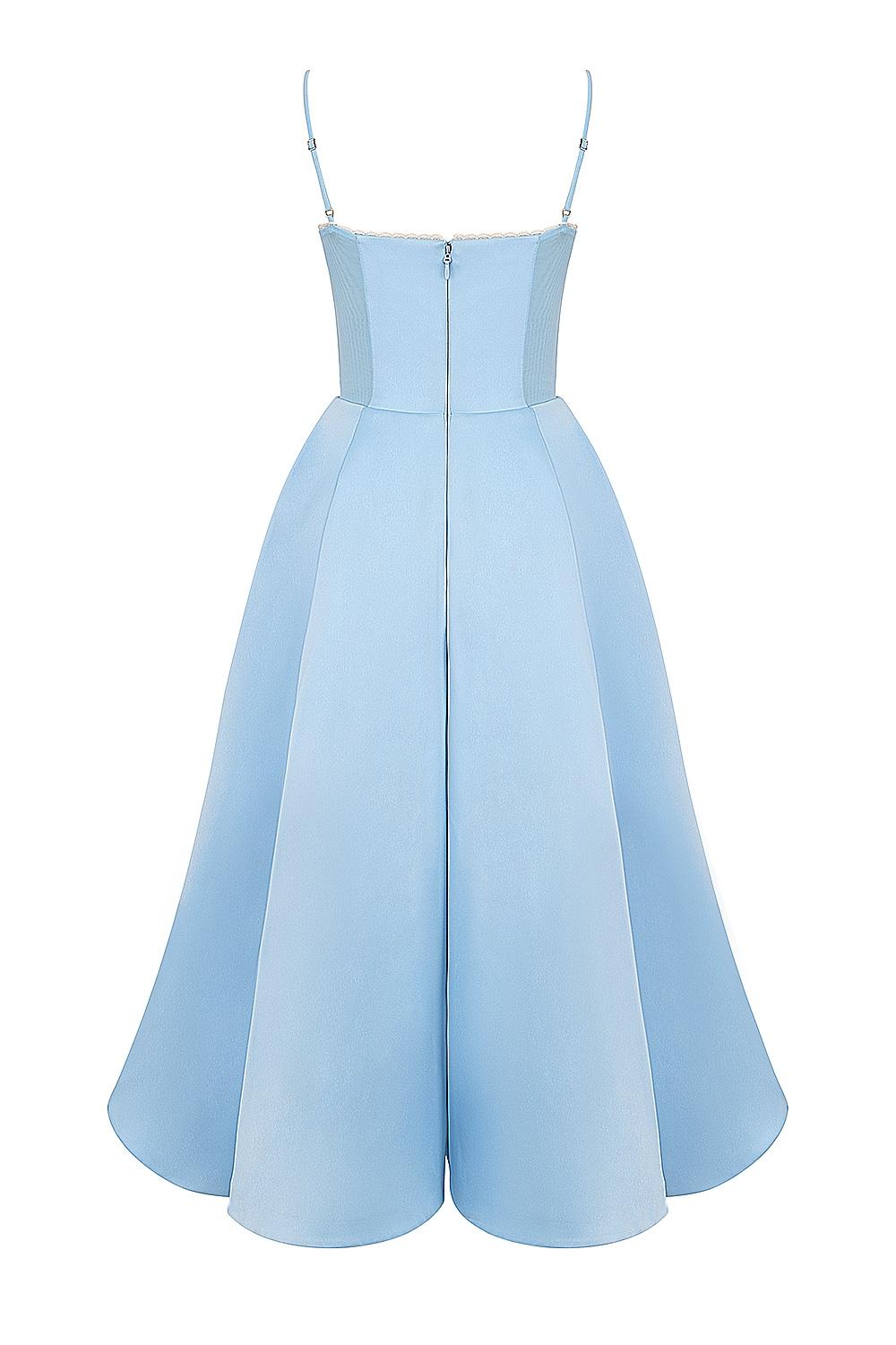 Mademoiselle  cinderella blue tulle midi dress Product Image