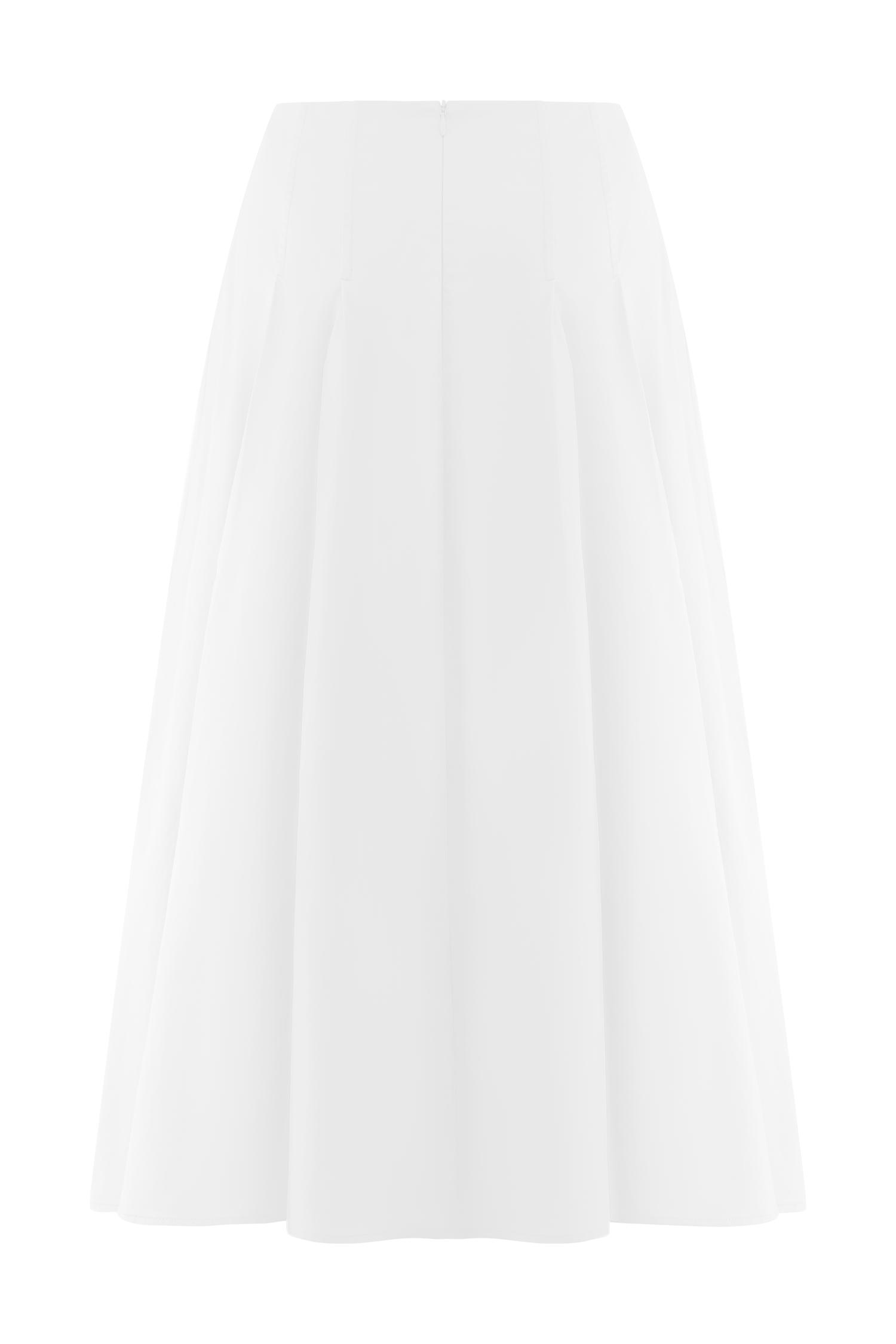 Mae A-Line Midi Skirt - White Product Image