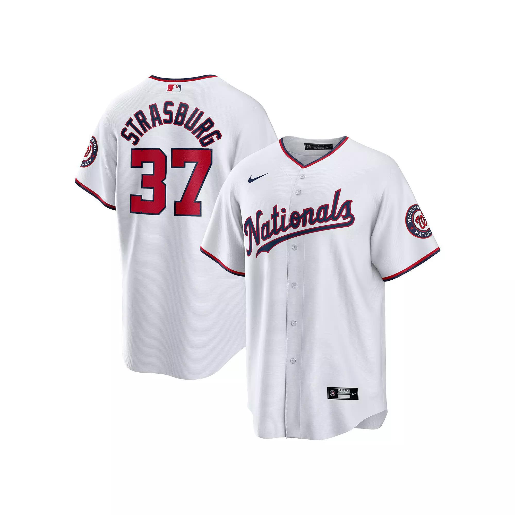 Stephen Strasburg Washington Nationals Nike Mens MLB Replica Jersey | T770NAWHWT7-S37 Product Image