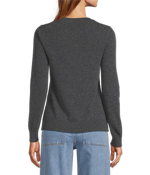 Antonio Melani Luxury Collection Cameron Cashmere Crew Neck Long Sleeve Knit Sweater Product Image