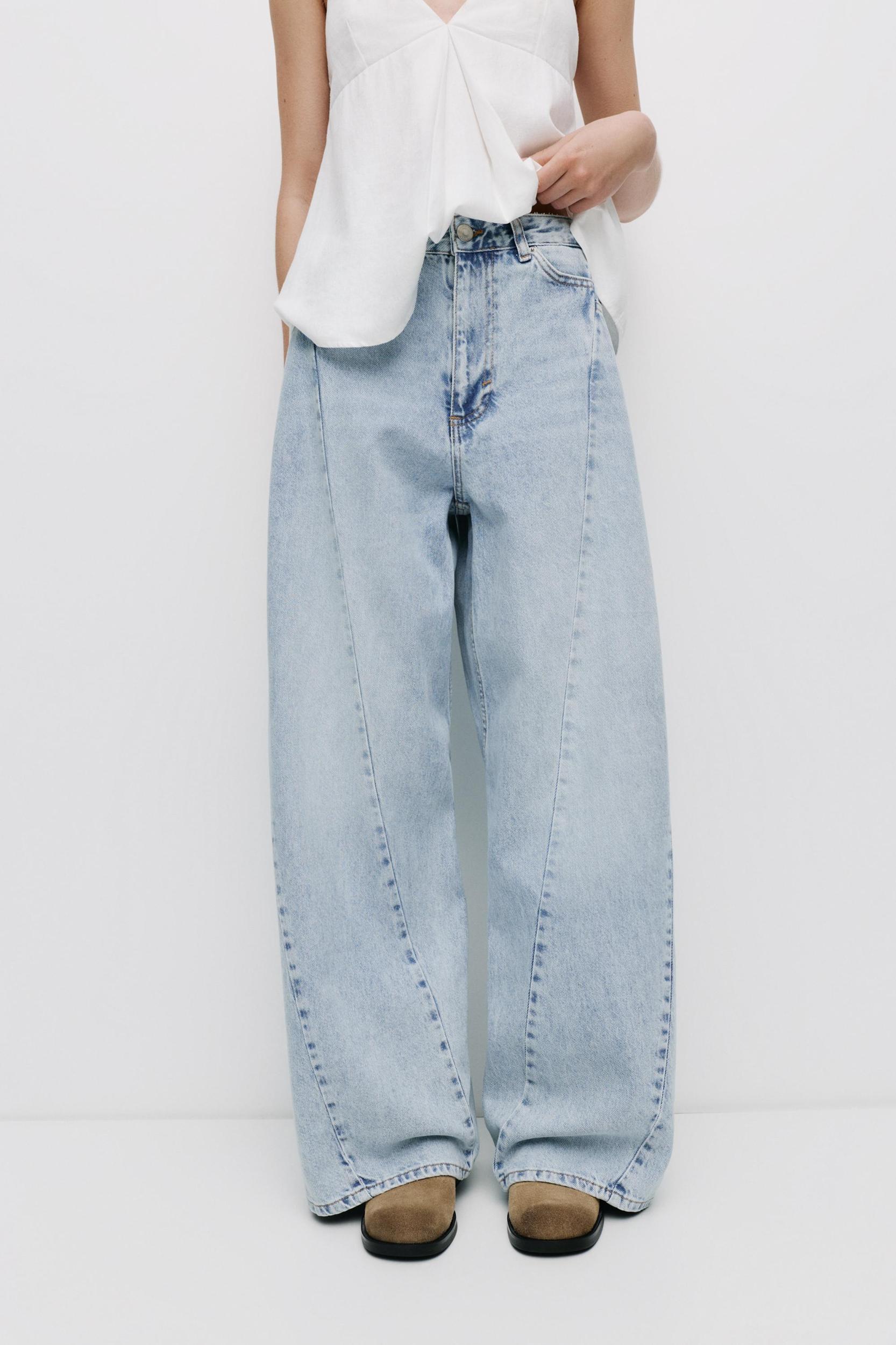 Baggy jeans with seam details Product Image
