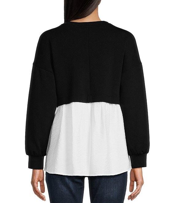 I.N. San Francisco Long Sleeve Two-fer Tunic Top Product Image