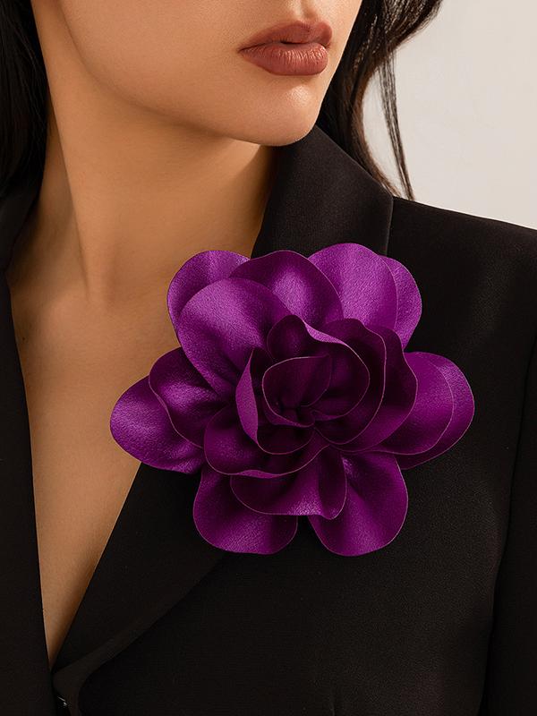 Three-Dimensional Flower Brooch Accessories Product Image