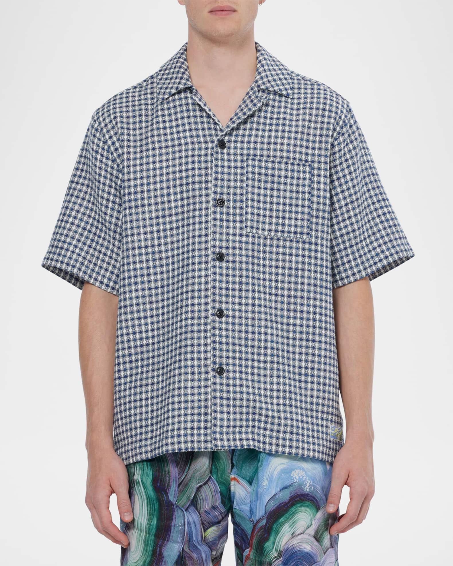 Men's Relaxed Jacquard Camp Shirt Product Image