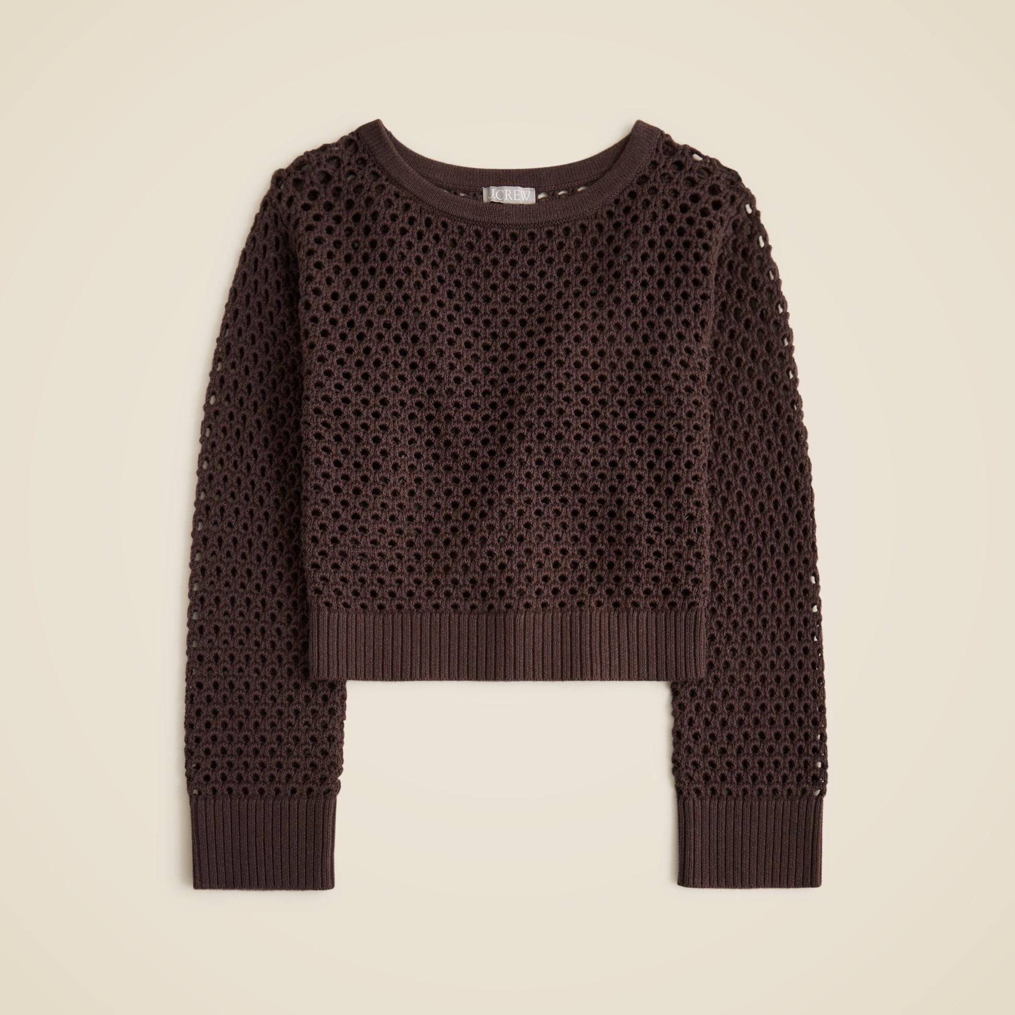Pointelle boatneck sweater Product Image