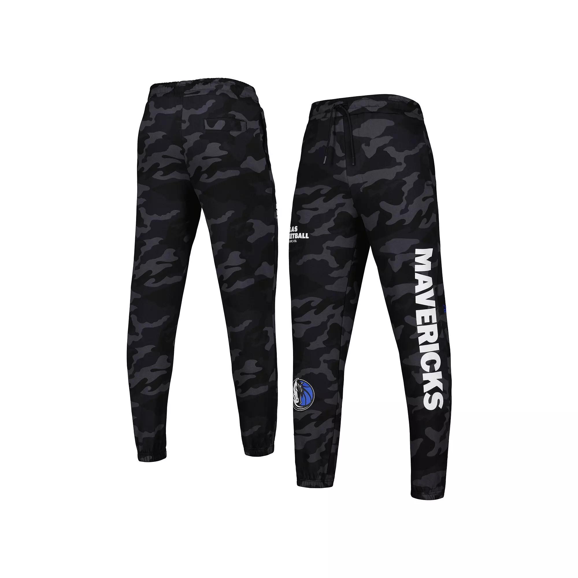 Men's New Era Black/Camo Dallas Mavericks Tonal Joggers,  Product Image