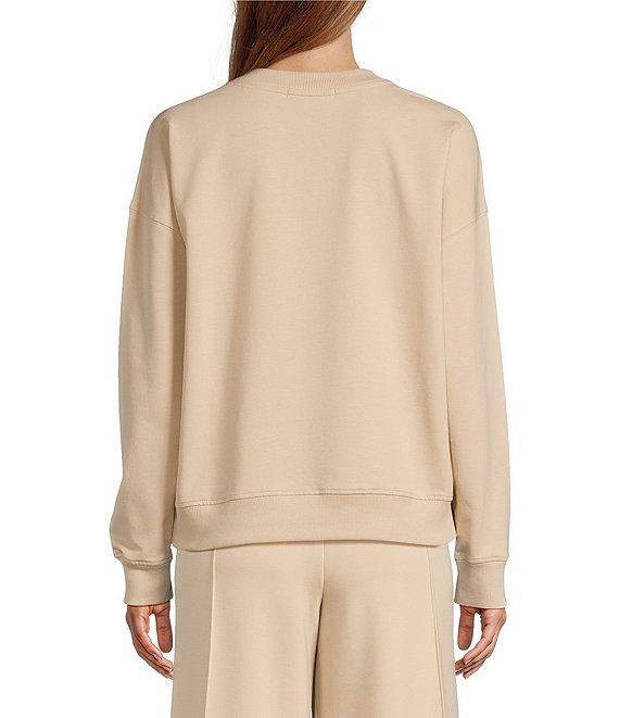 Antonio Melani Active Jet Lagged Crew Neck Long Sleeve Sweatshirt Product Image