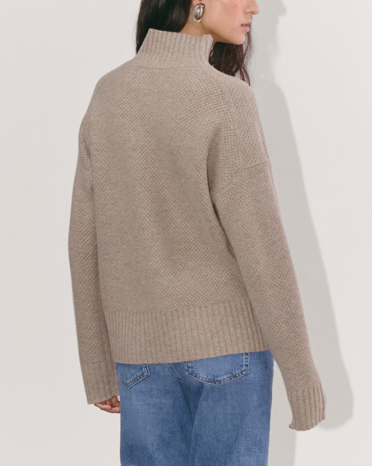 Womens Honeycomb Funnel Neck in Wool Cashmere Sweater by Everlane Product Image