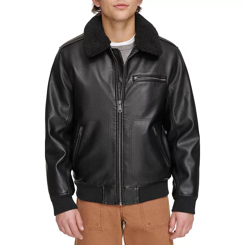 Men's Levi's® Faux Leather Bomber Jacket,  Product Image