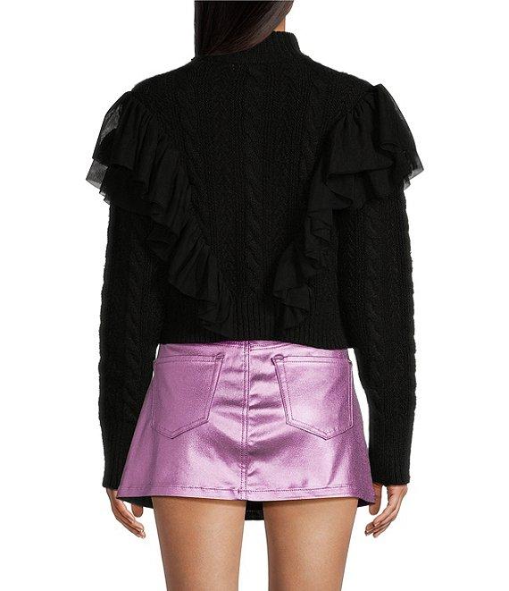 GB Tulle Cable Knit Sweater Product Image