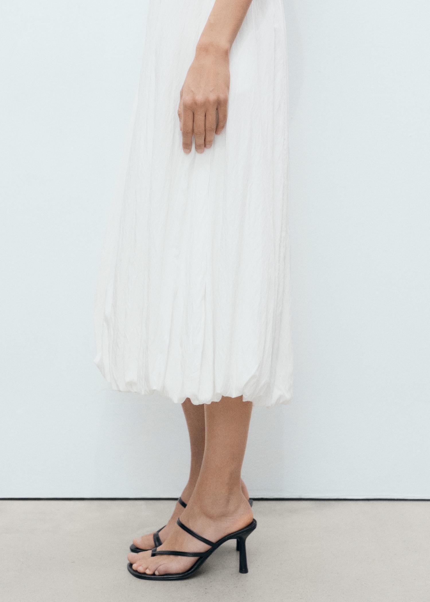 Long balloon dress - Women | MANGO USA Product Image