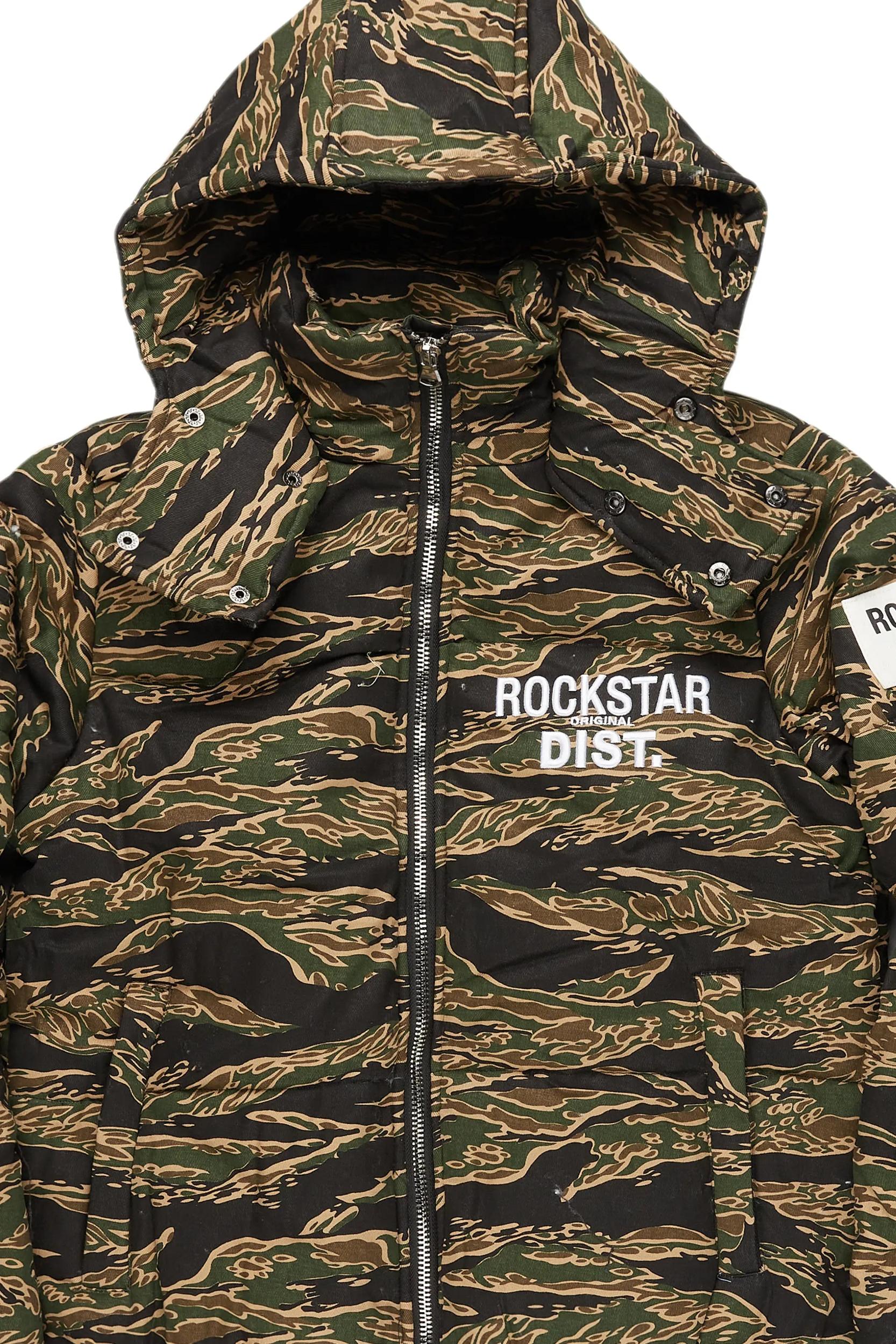 Bevis Camo Puffer Jacket Male Product Image