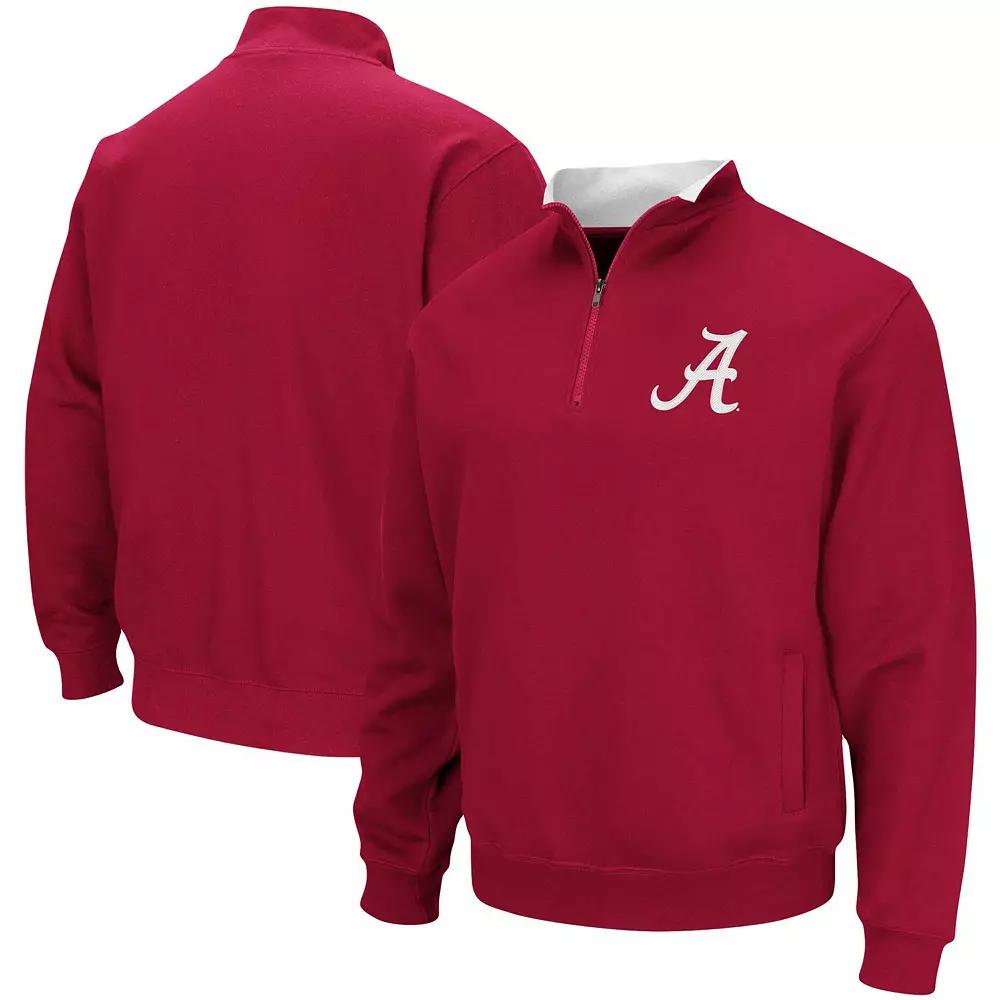 Men's Colosseum Crimson Alabama Crimson Tide Tortugas Logo Quarter-Zip Pullover Jacket,  Product Image