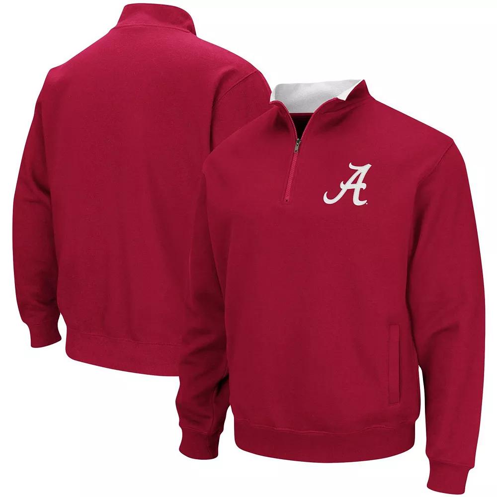 Men's Colosseum Crimson Alabama Crimson Tide Tortugas Logo Quarter-Zip Pullover Jacket,  Product Image