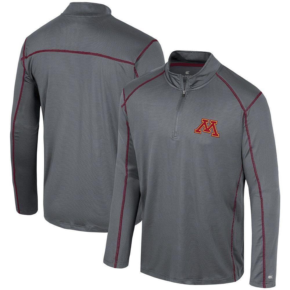Men's Colosseum Black Mississippi State Bulldogs Cameron Quarter-Zip Windshirt,  Product Image