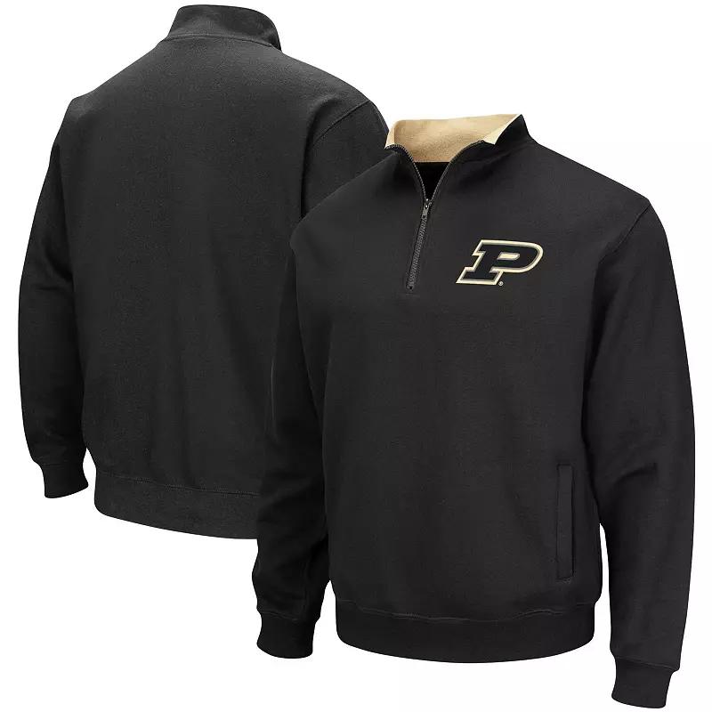 Men's Colosseum Black Providence Friars Tortugas Logo Quarter-Zip Jacket,  Product Image