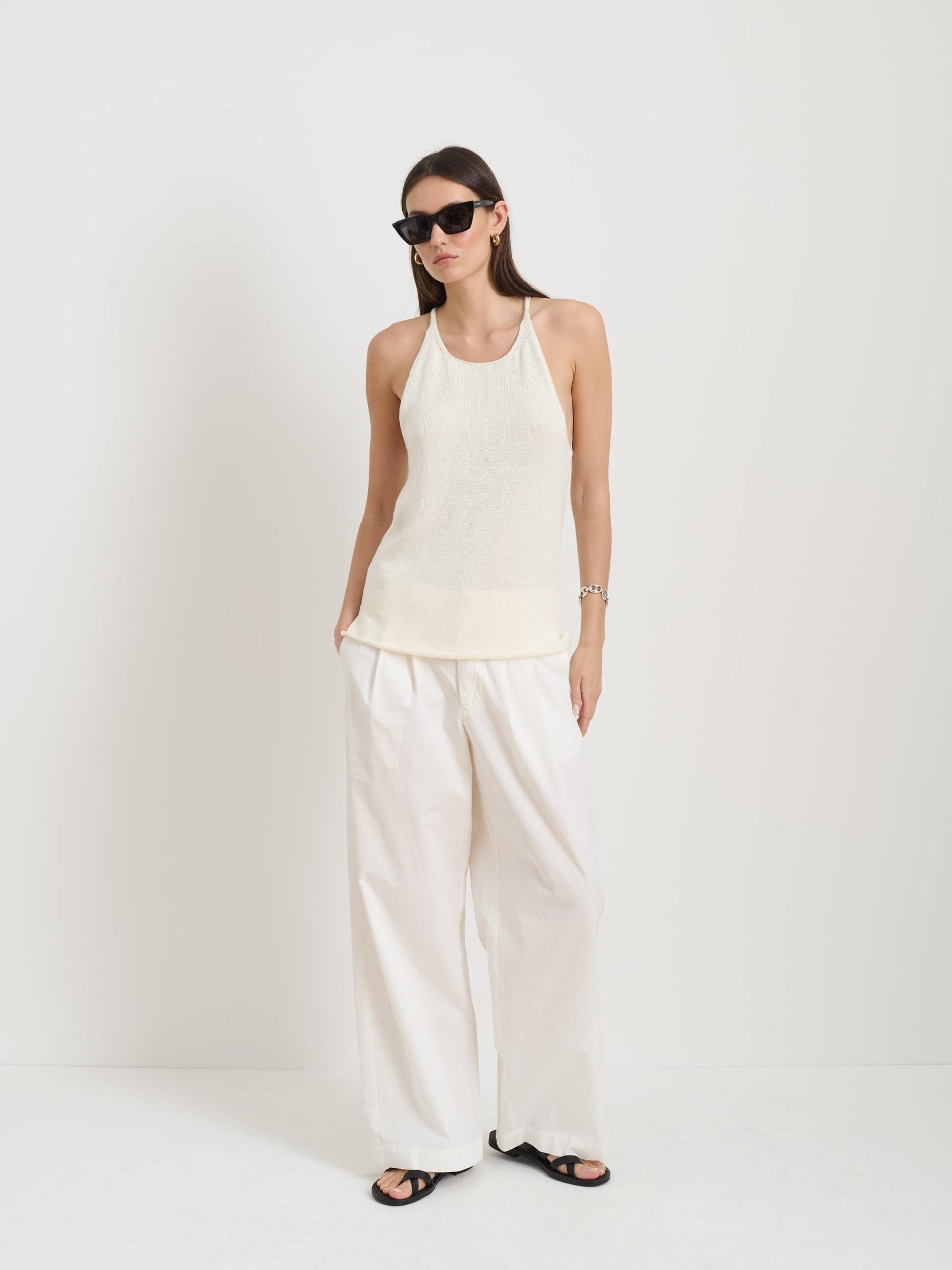 Josie Tank In Linen Cotton Product Image