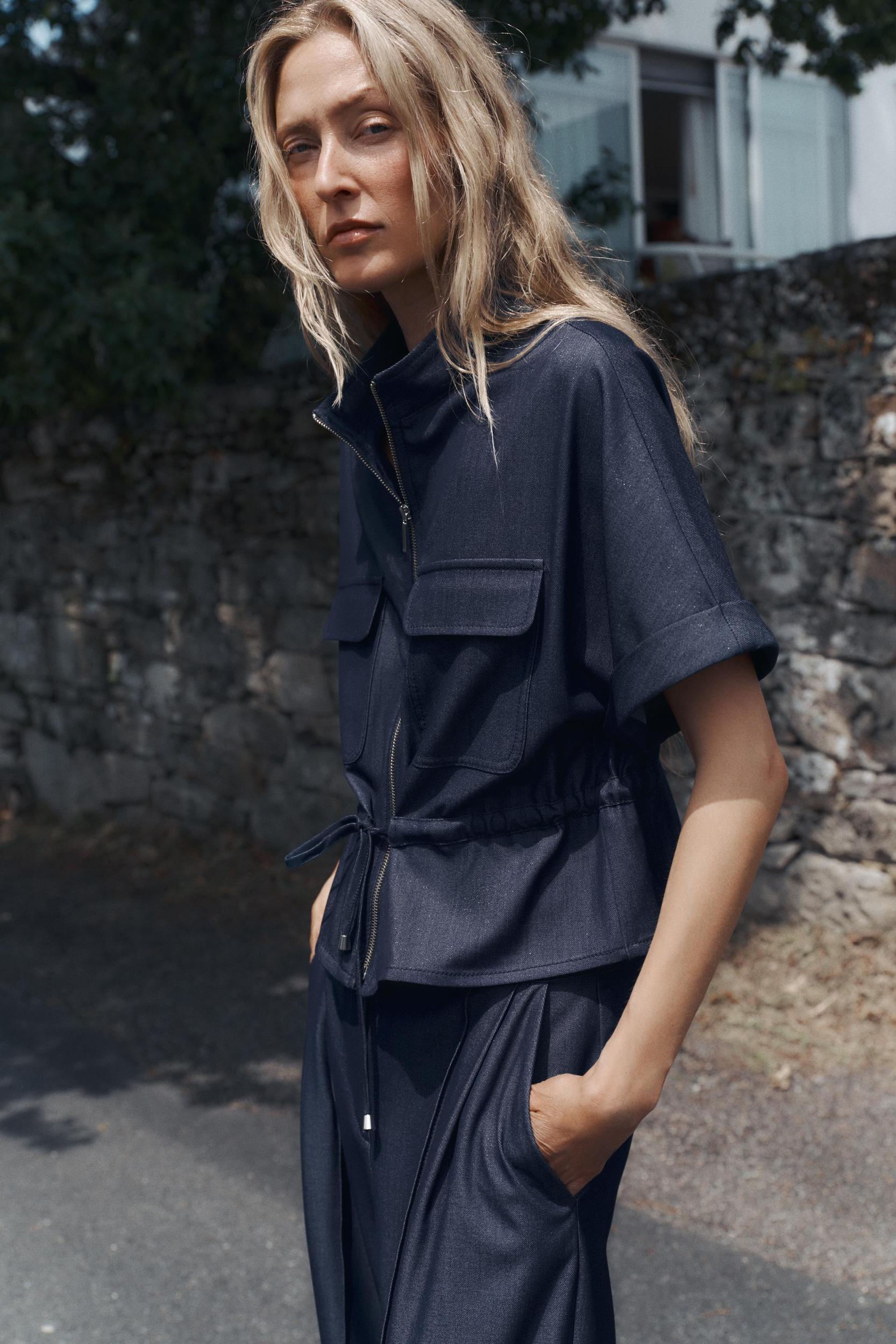 DRAWSTRING SAFARI SHIRT Product Image