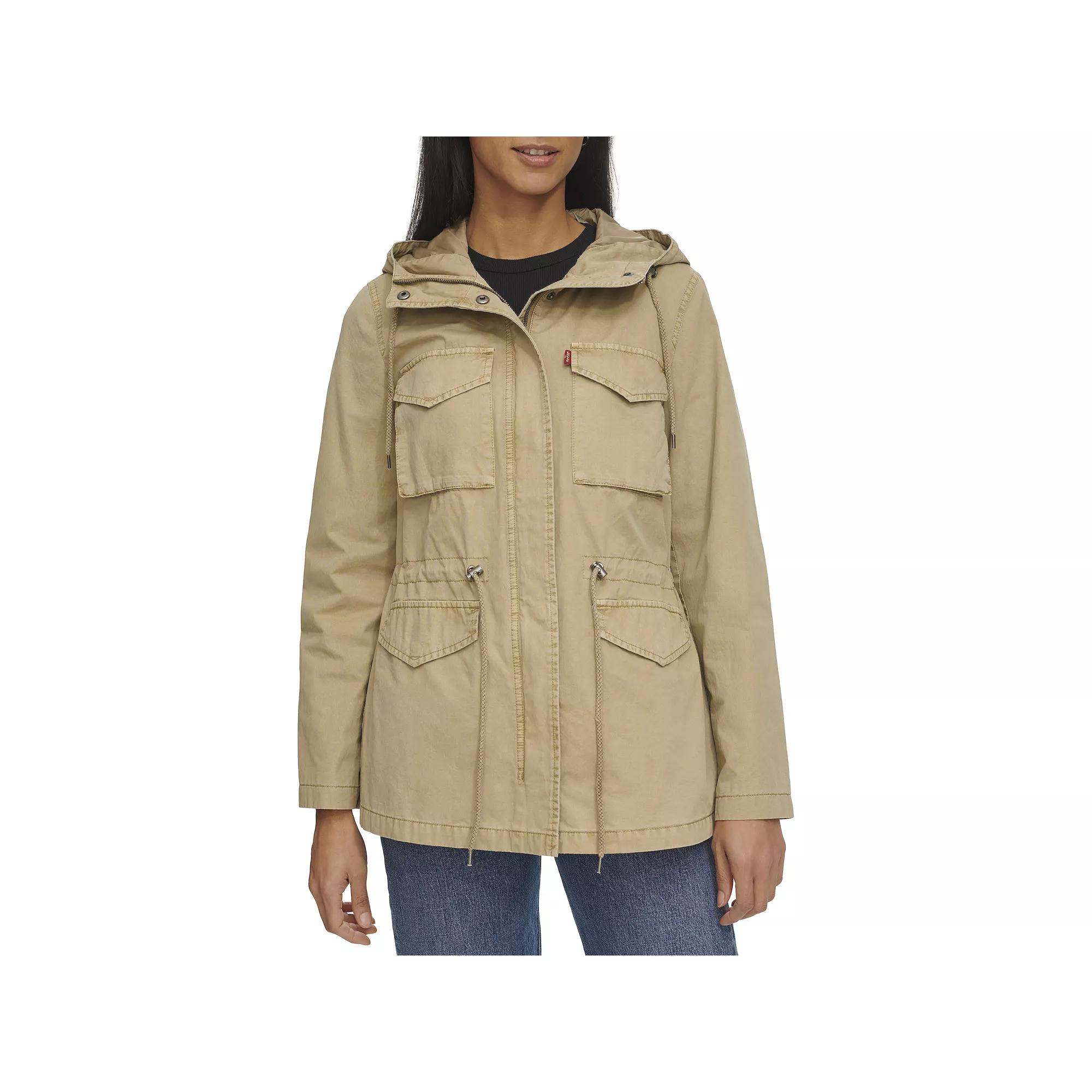 Women's Levi's® Lightweight Hooded Anorak Military Jacket,  Product Image