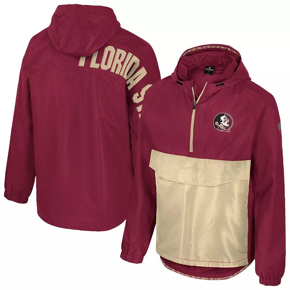Men's Colosseum Garnet Florida State Seminoles Reloaded Anorak Half-Zip Jacket,  Product Image