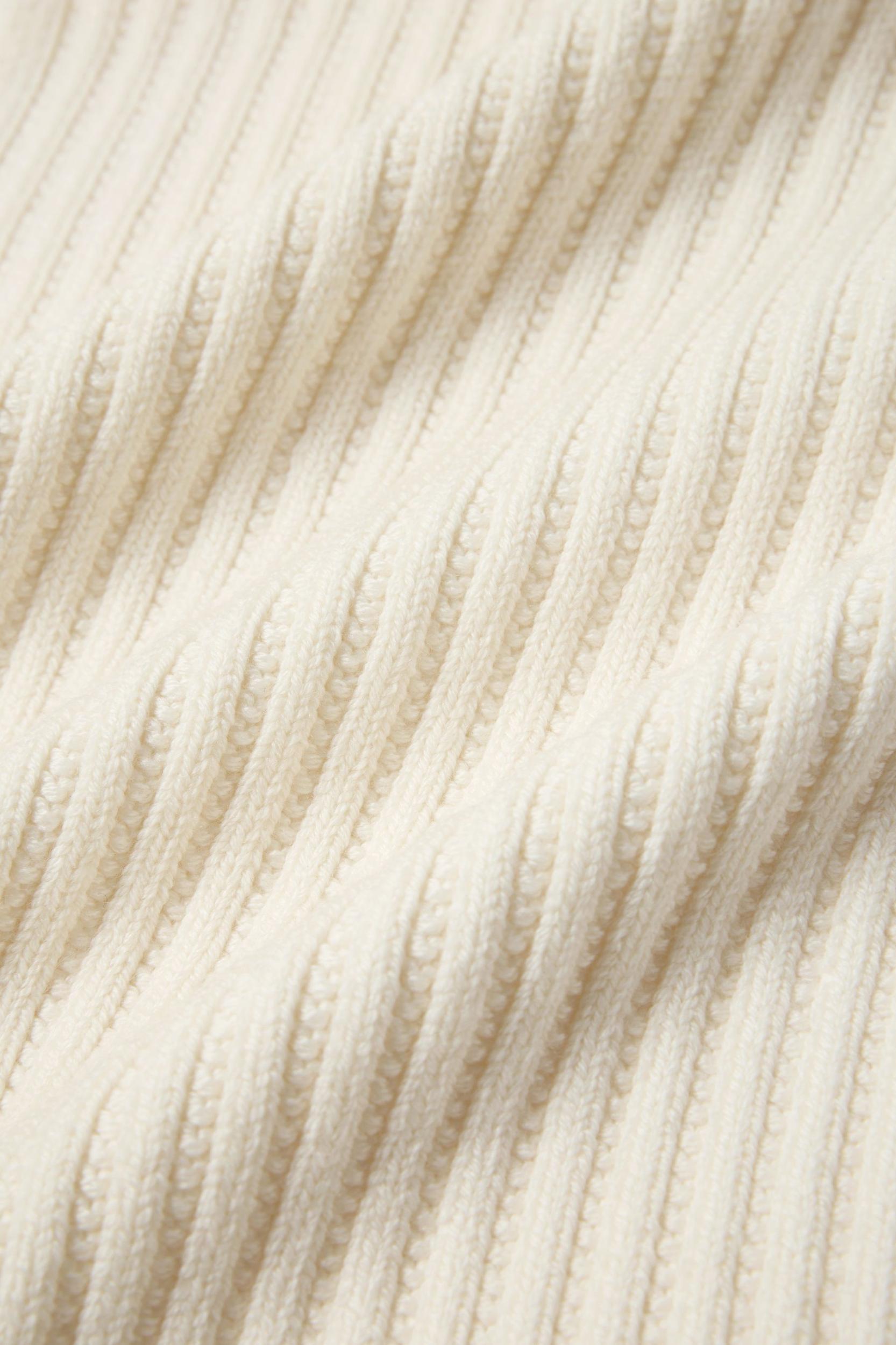 Merino Wool Rib & Knot Scarf Product Image