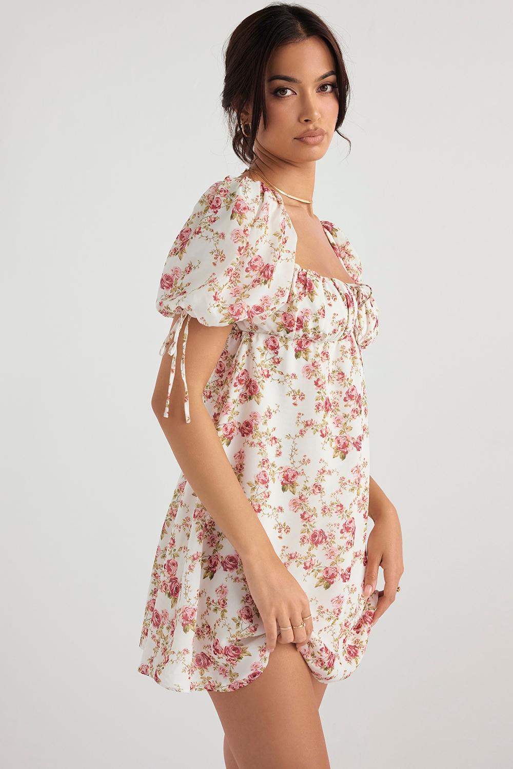 Princess  rose print mini dress - sale Product Image