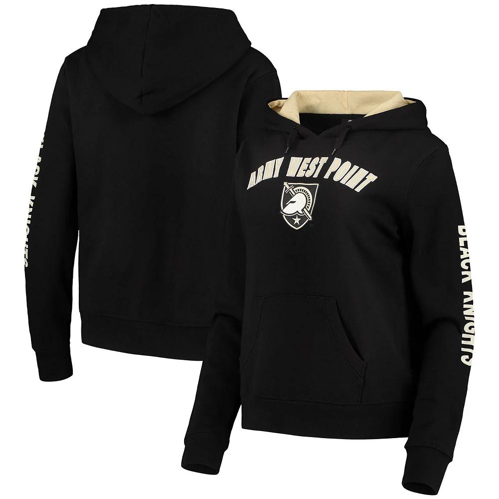 Women's Colosseum Black Army Black Knights Loud and Proud Pullover Hoodie,  Product Image