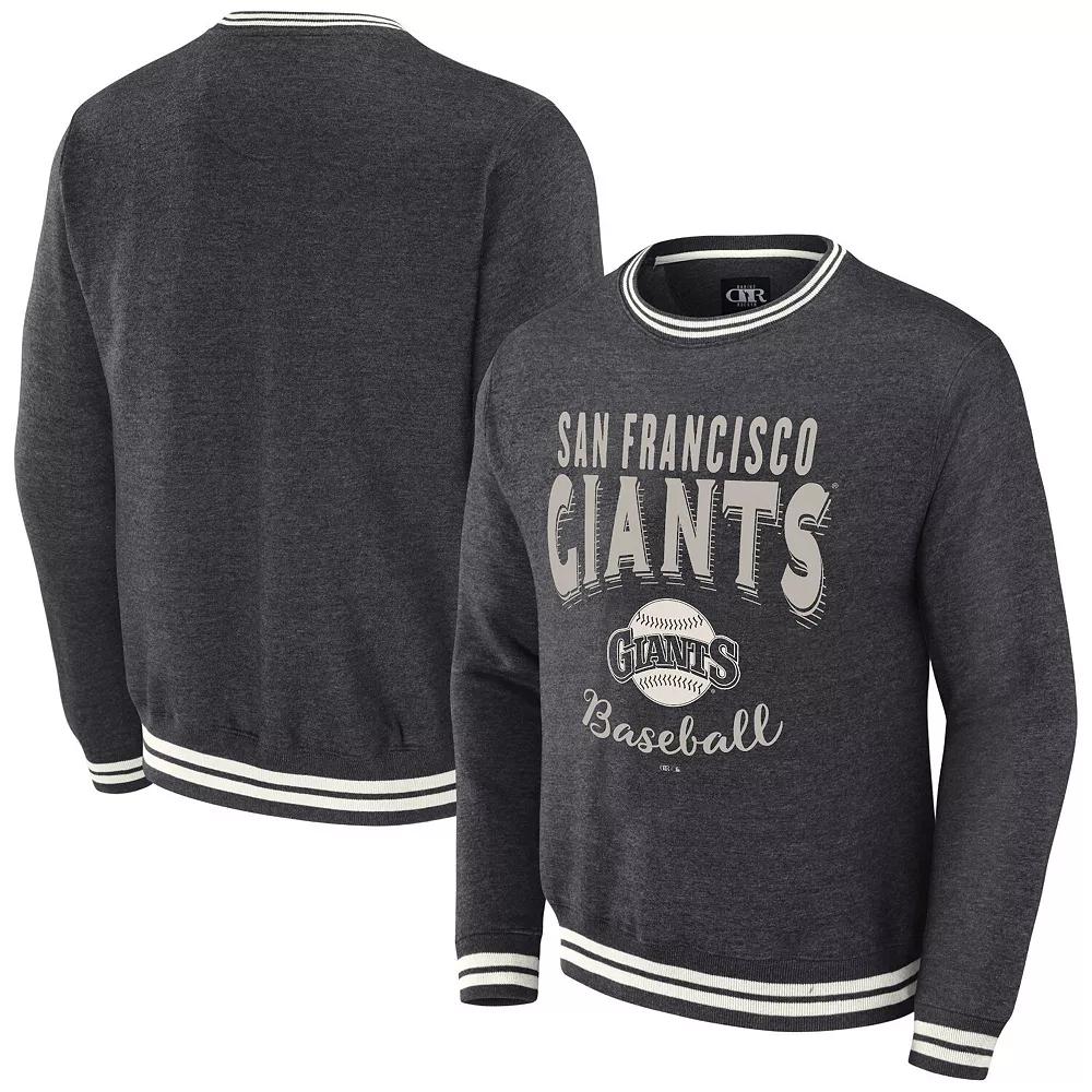 Men's Darius Rucker Collection by Fanatics Heather Charcoal San Francisco Giants Vintage Pullover Sweatshirt,  Product Image
