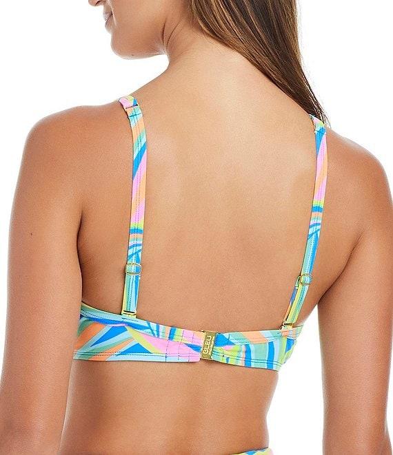 Bleu Rod Beattie On The Bright Side Printed Sweetheart Neck Underwire Bra Swim Top Product Image