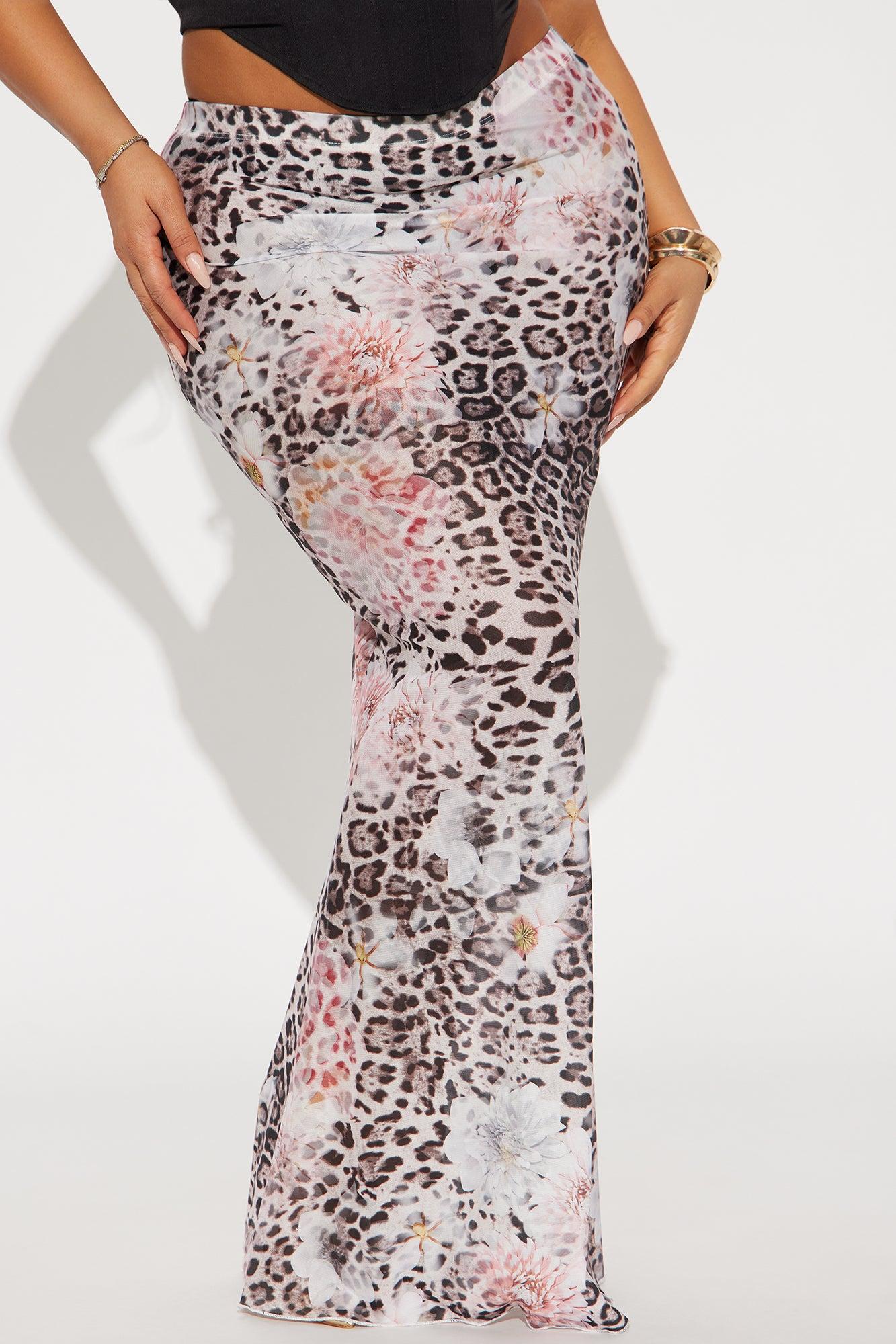 Sweet As Sugar Mesh Maxi Skirt - Brown/combo Product Image